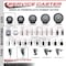 Service Caster 3'' SS Thermoplastic Rubber Wheel Swivel 1-1/2'' Expanding Stem Caster SCC-SSEX20S314-TPRB-112 - alternate 2
